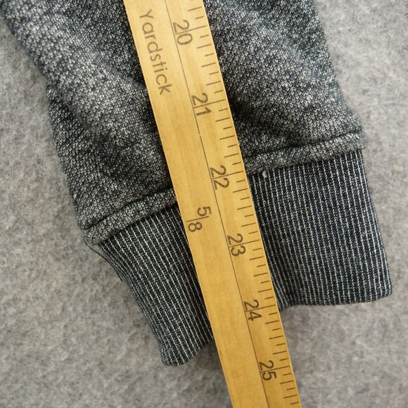 Jared Lang Sweater Mens Large Gray Pullover Knit Crew Neck Elbow Patches - Picture 12 of 13